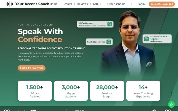 Screenshot of andysaccentschool.com