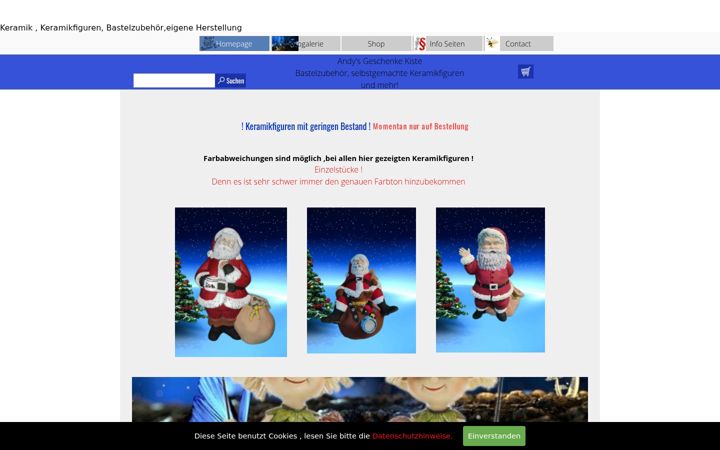 Screenshot van andysgk.de