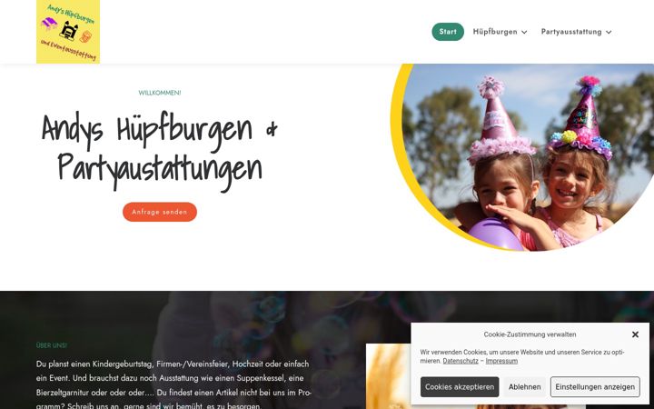 Screenshot of andyshuepfburgen.de