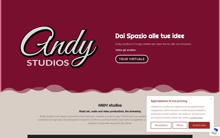 Screenshot of andystudios.com