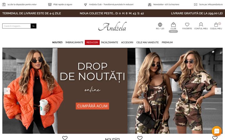 Screenshot of andzela.ro