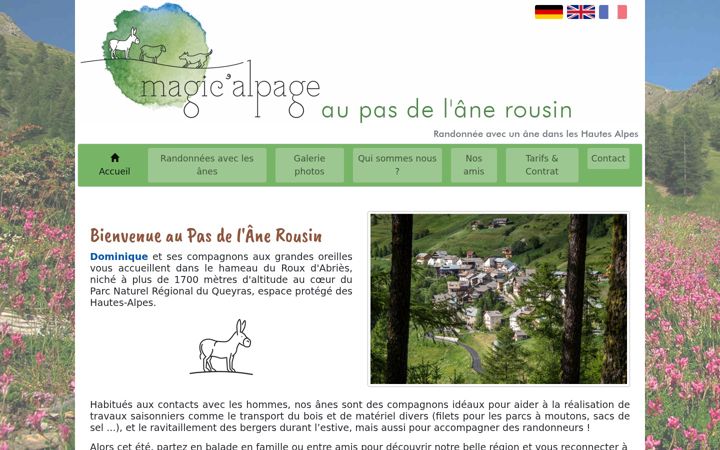 Screenshot of ane-rando-queyras.fr