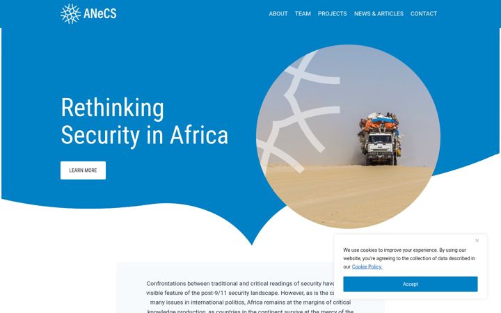 Screenshot of anecs.net
