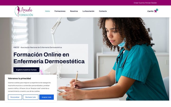 Screenshot of anedeformacion.es