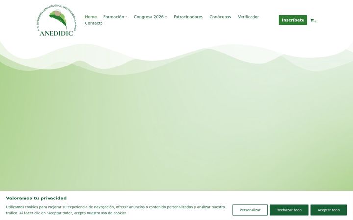 Screenshot of anedidic-congresos.com