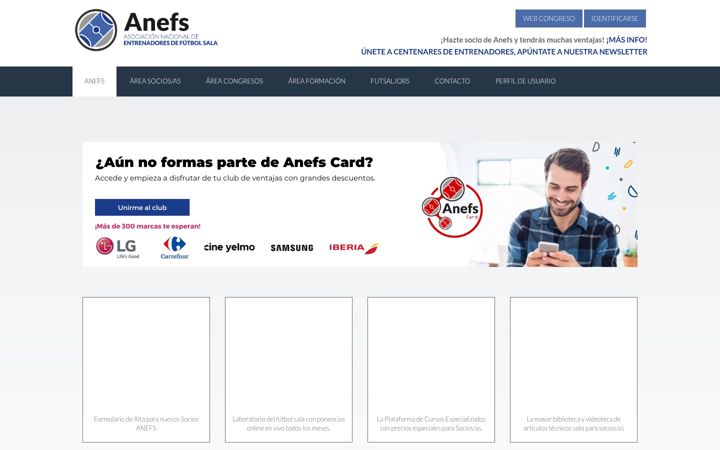 Screenshot του anefs.es