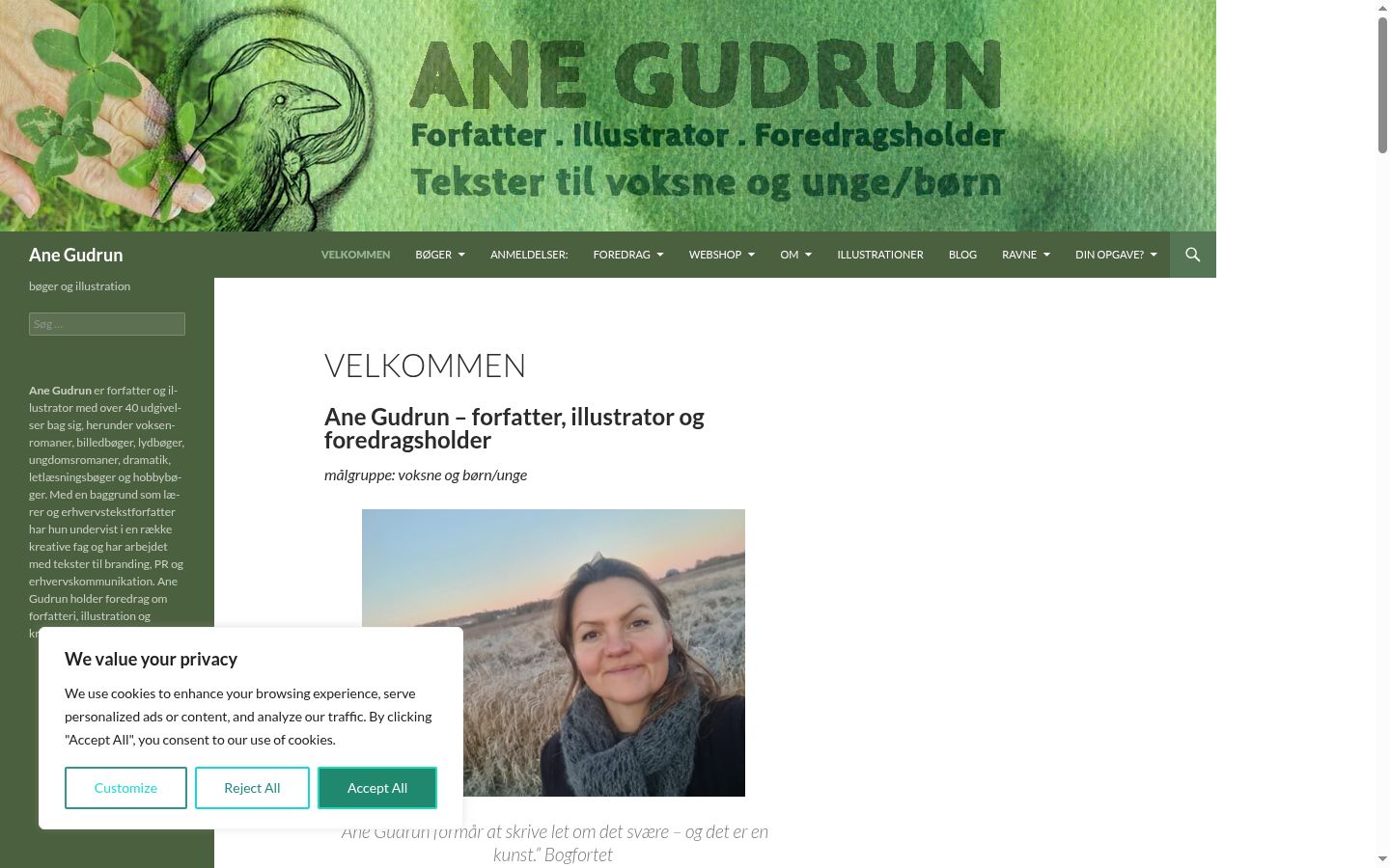 Screenshot des Einwilligungsbanners vor jeglicher Interaktion
