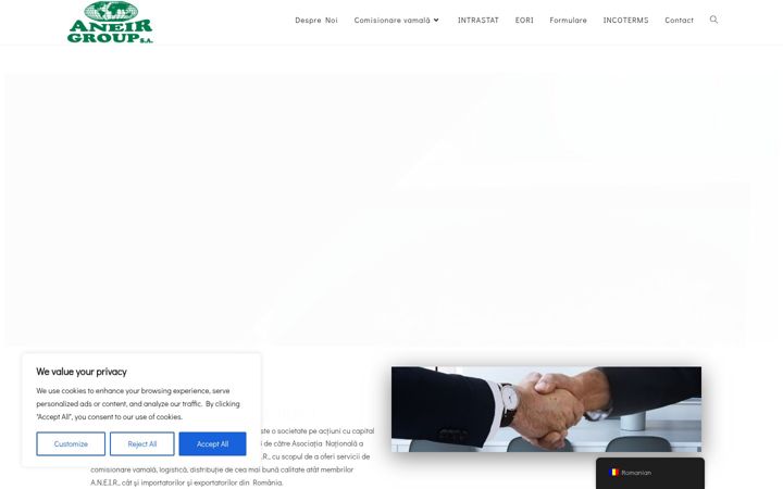 Skærmbillede af aneir-group.ro