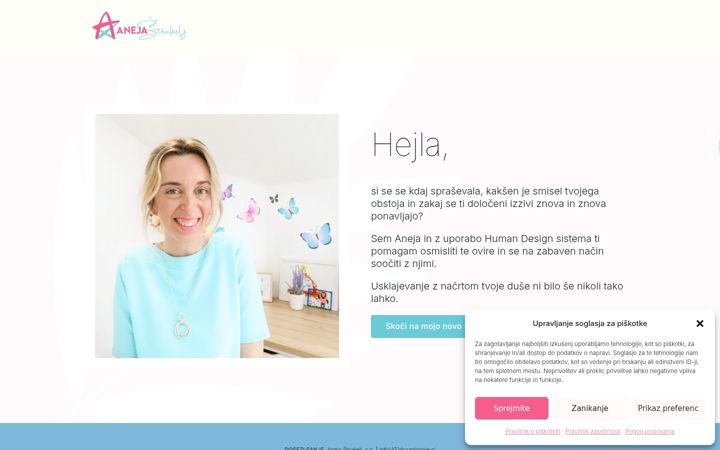 Screenshot of anejastrukelj.si