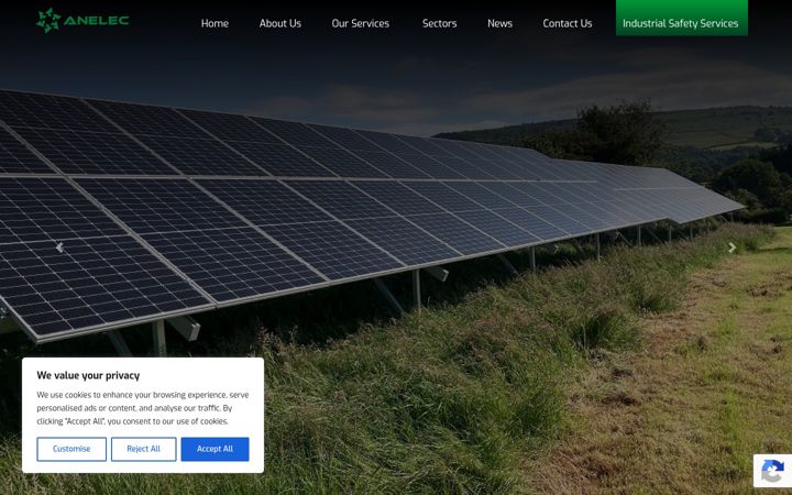 Screenshot of anelec.co.uk