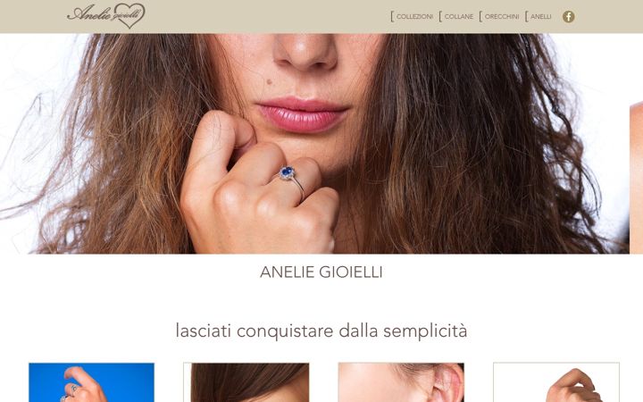 Screenshot of aneliegioielli.com