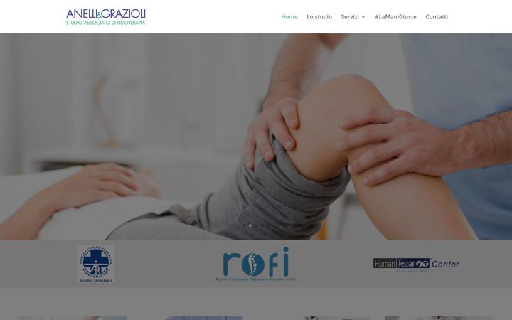 Screenshot of anelligraziolifisioterapia.it