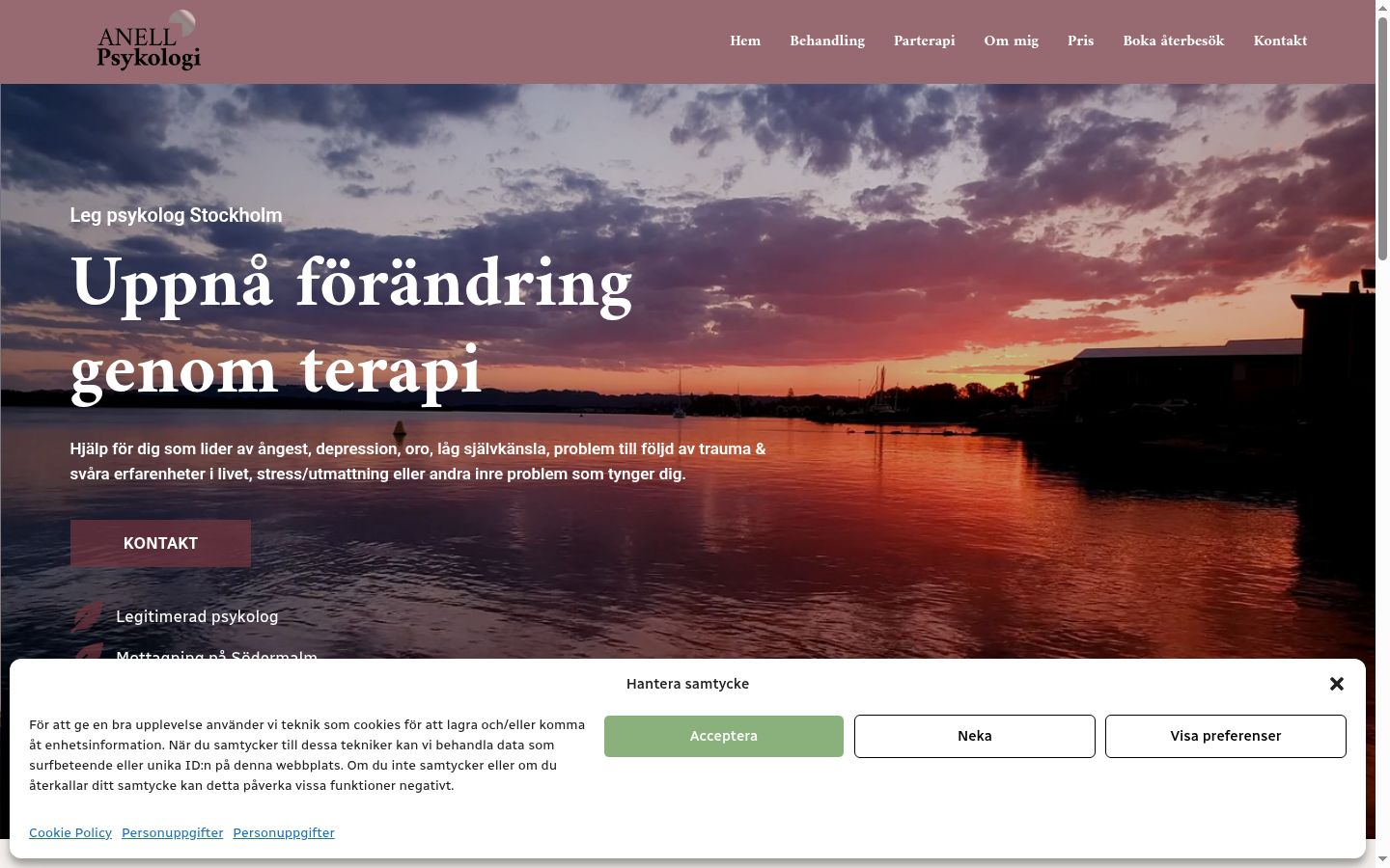 Snímka obrazovky banera súhlasu zobrazeného pred akoukoľvek interakciou