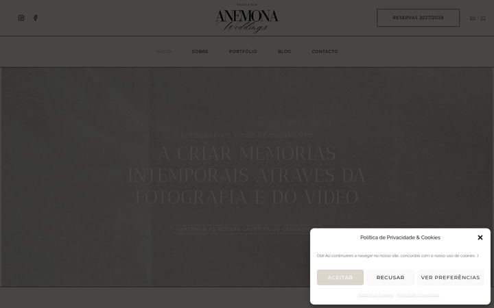 Screenshot of anemonaweddings-pt.pt