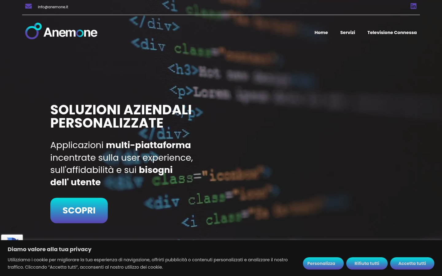 Snímka obrazovky banera súhlasu zobrazeného pred akoukoľvek interakciou