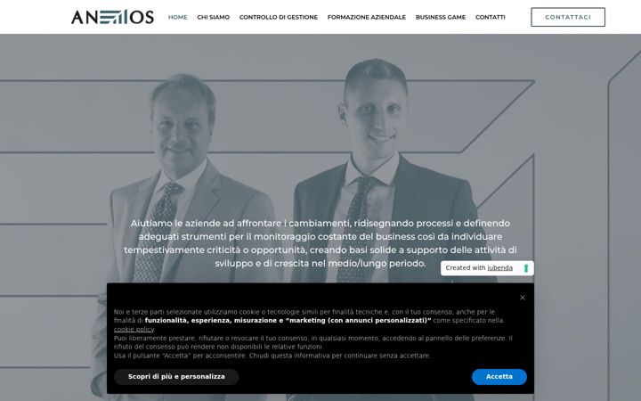 Skjámynd af anemosconsulenza.it