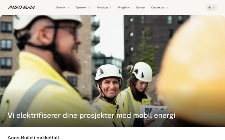 Snímek obrazovky aneobuild.com