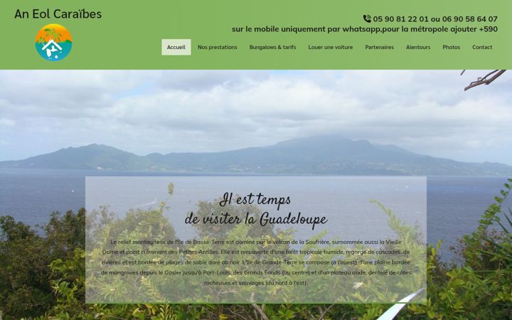 Screenshot of aneolcaraibes.fr