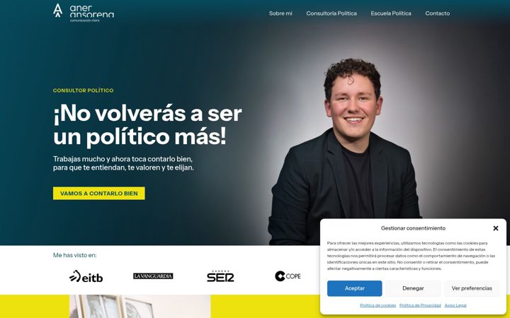 Screenshot of aneransorena.com