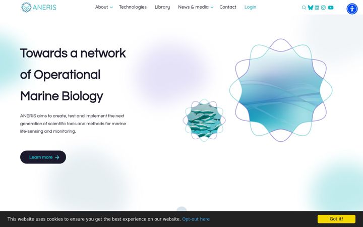 Screenshot of aneris.eu
