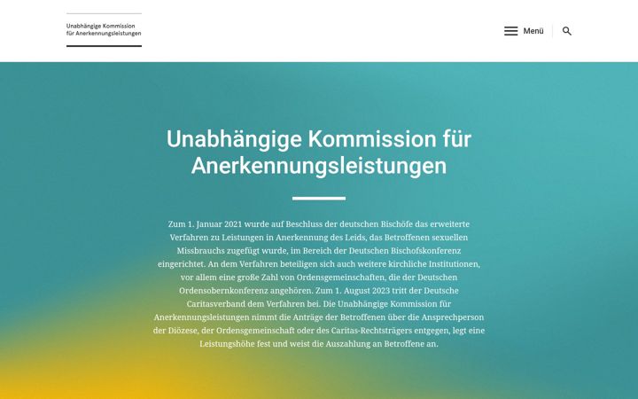 Ekrano kopija anerkennung-kirche.de