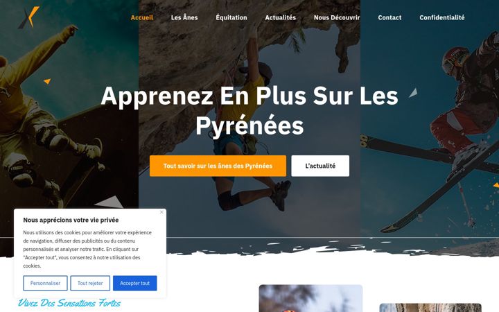 Ekraanipilt saidist anespyrenees.fr