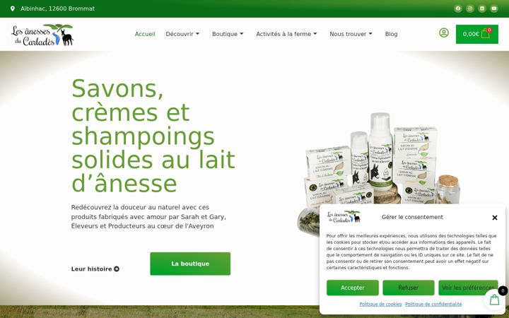 Ekraanipilt saidist anesses-carlades.fr