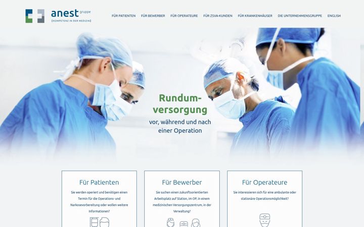 Screenshot of anest.de