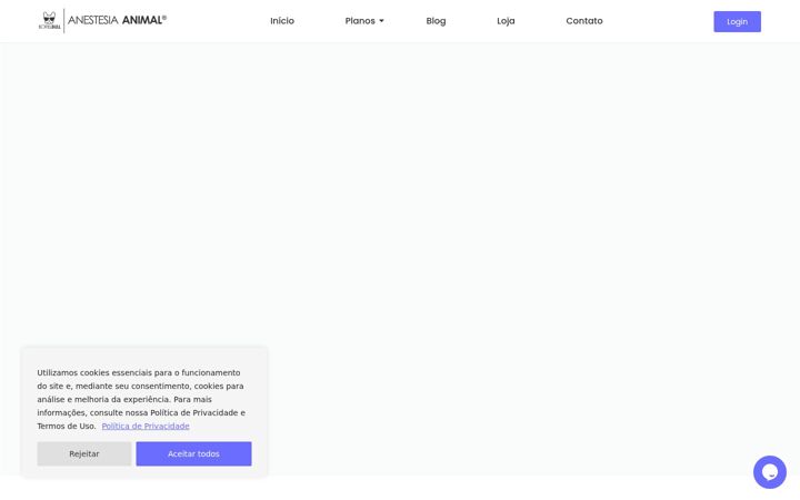 Screenshot of anestesiaanimal.com.br