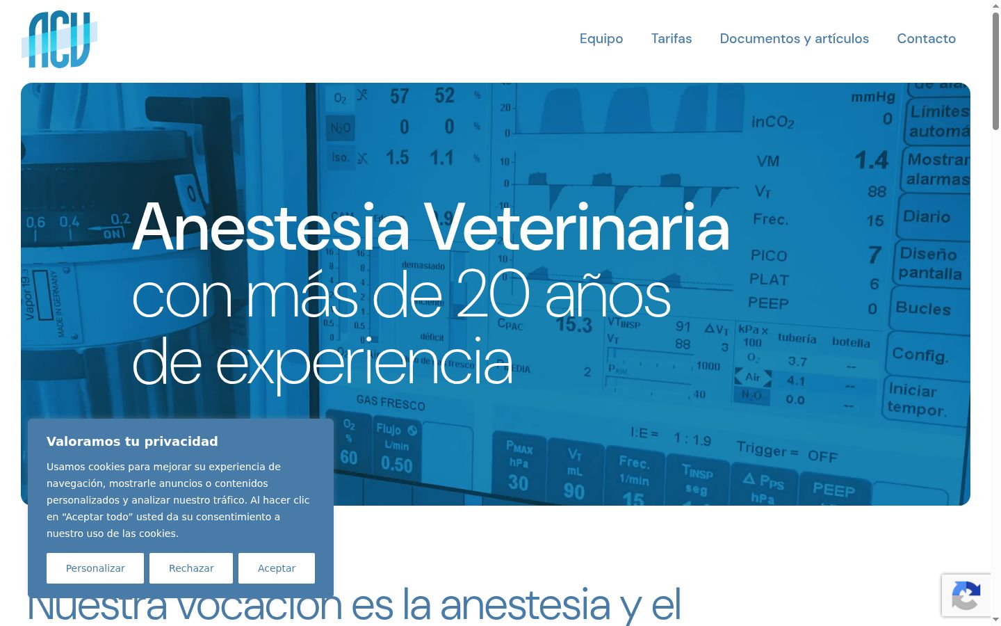 Captura de ecrã do banner de consentimento apresentado antes de qualquer interação