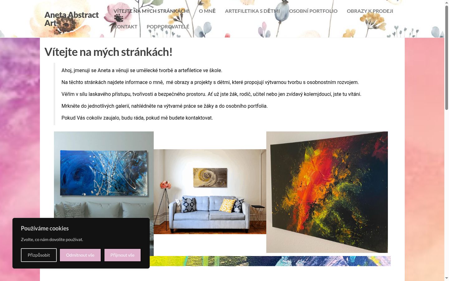Snimka zaslona bannera za privolu prikazanog prije bilo kakve interakcije