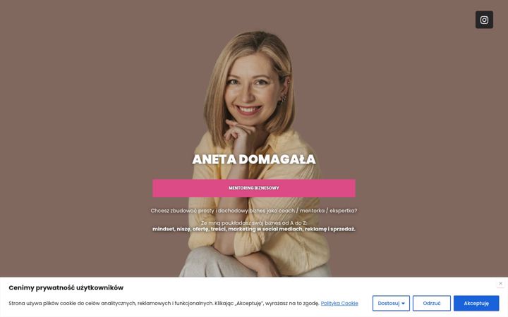 Posnetek zaslona anetadomagala.com.pl
