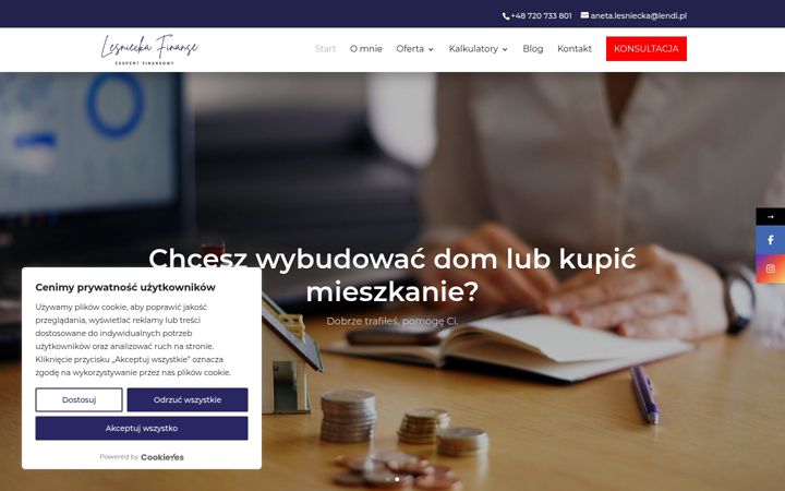 Posnetek zaslona anetalesniecka.pl