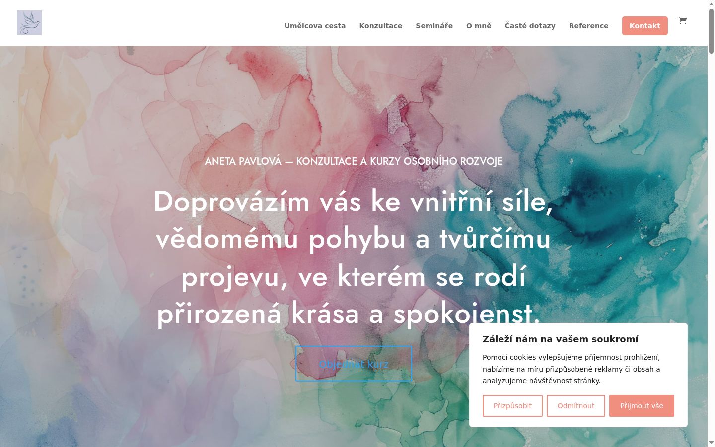 Snimka zaslona bannera za privolu prikazanog prije bilo kakve interakcije