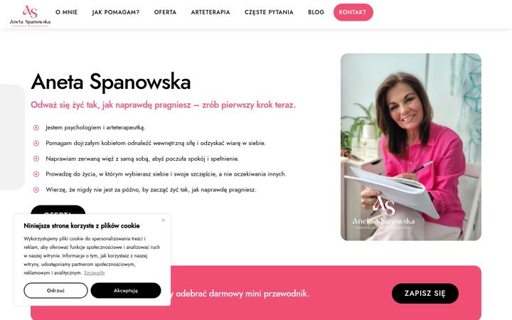 Screenshot of anetaspanowska.pl