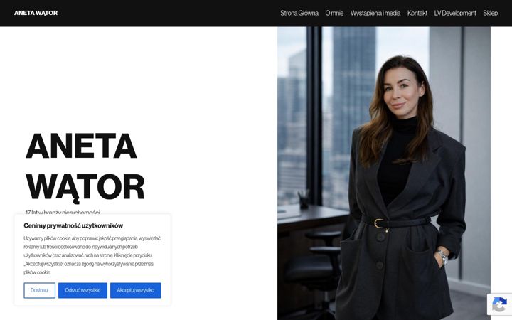 Screenshot of anetawator.pl
