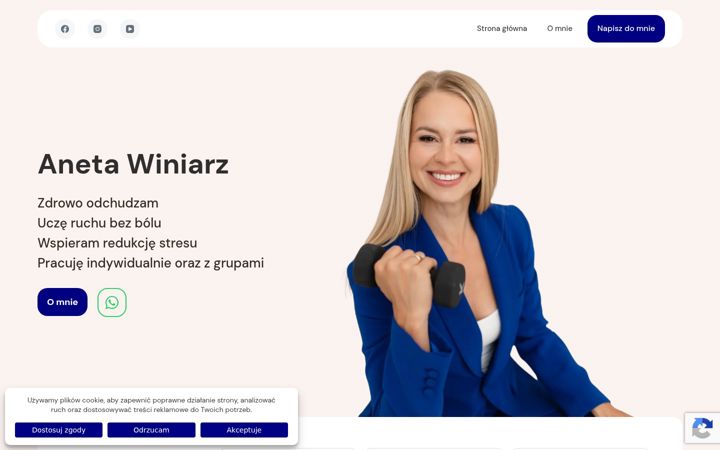Zrzut ekranu anetawiniarz.pl