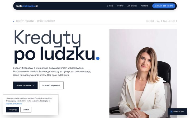Screenshot of anetawujkowska.pl