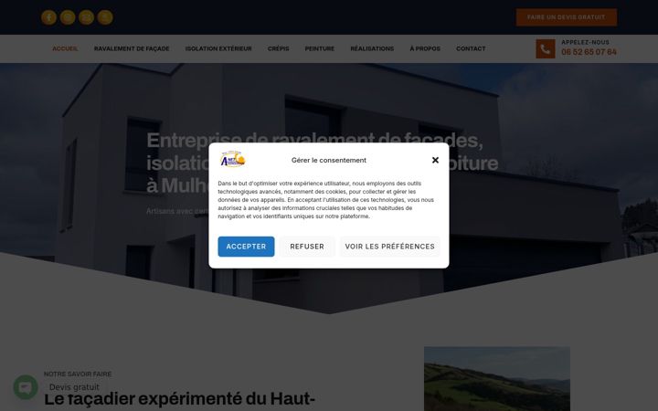 Screenshot of anetrenovation.fr