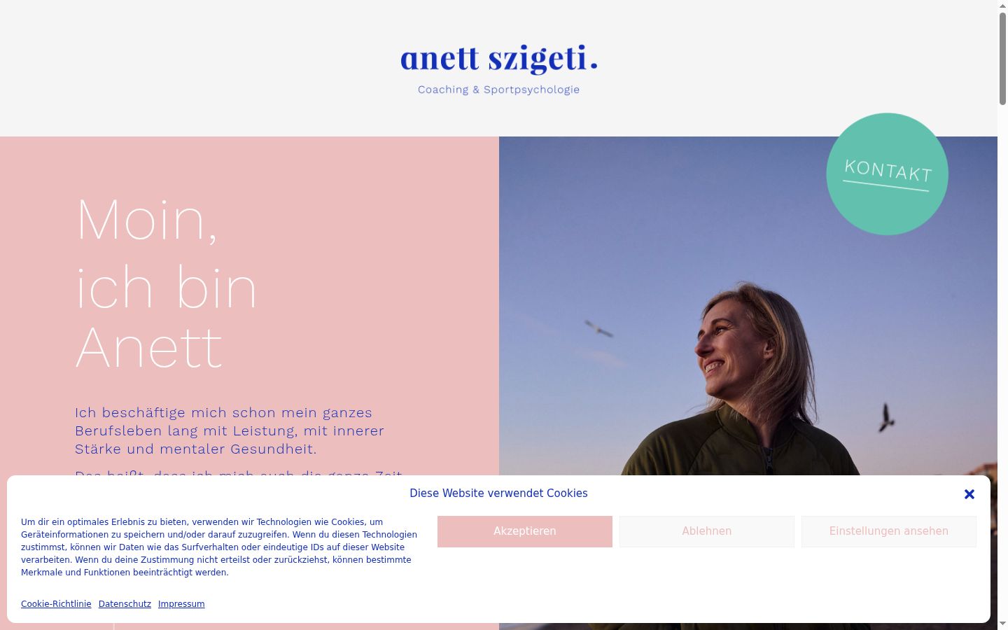 Posnetek zaslona pasice za privolitev, prikazane pred kakršno koli interakcijo