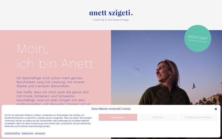Screenshot of anett-szigeti.de