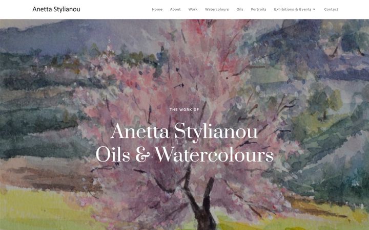 Screenshot of anettastylianou.com