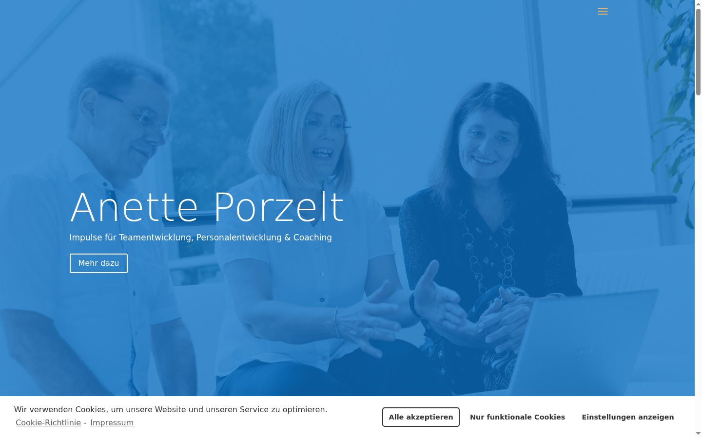 Képernyőkép a bármilyen interakció előtt megjelenő hozzájárulási bannerről