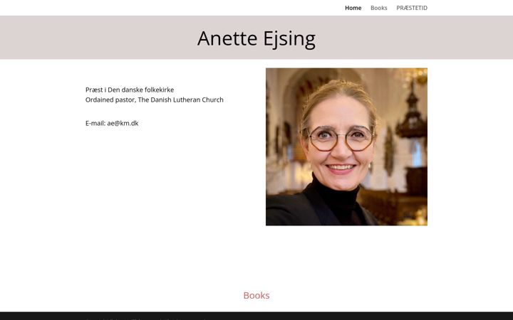 Screenshot of anetteejsing.com