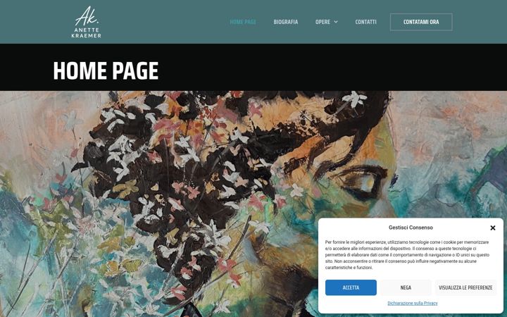 Screenshot of anettekraemer.com