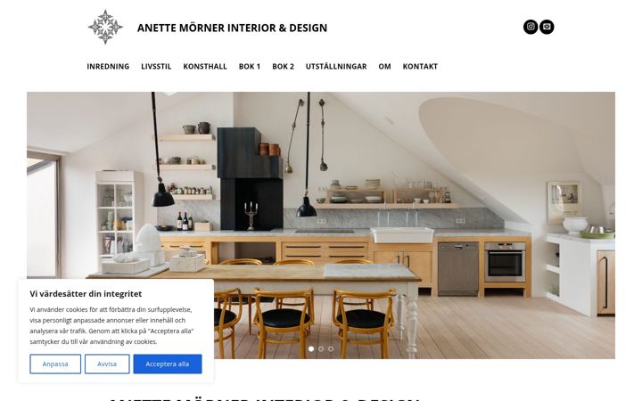 Screenshot of anettemorner.com