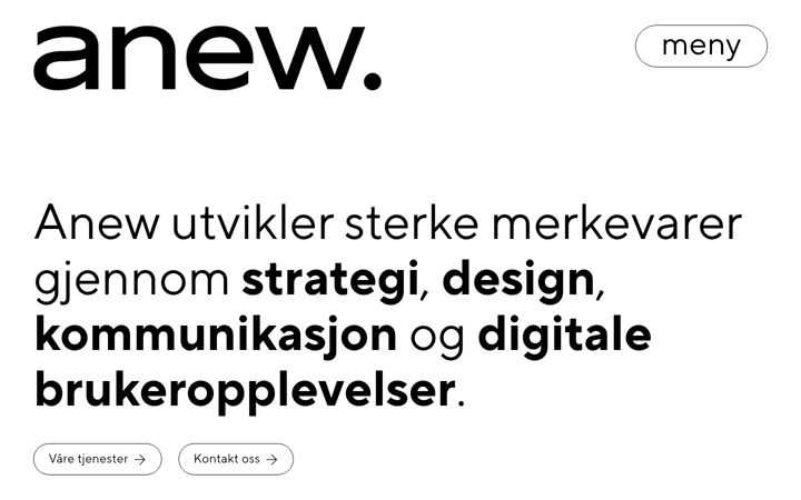 Screenshot stránky anew.no