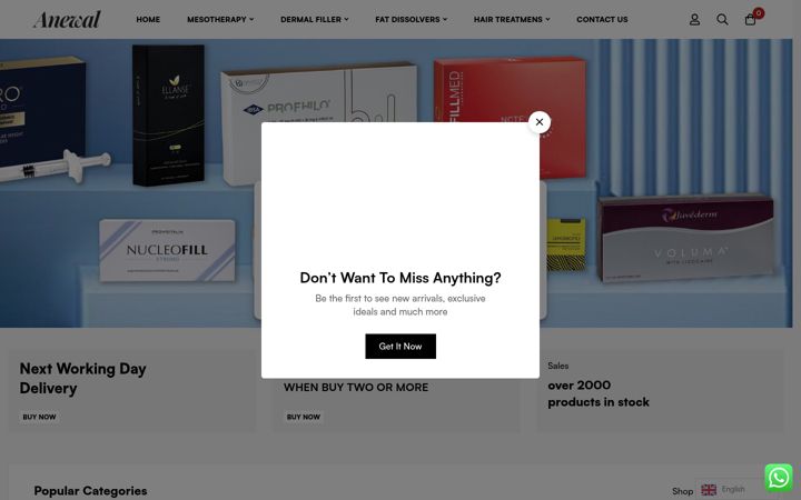 Screenshot of anewal.co.uk