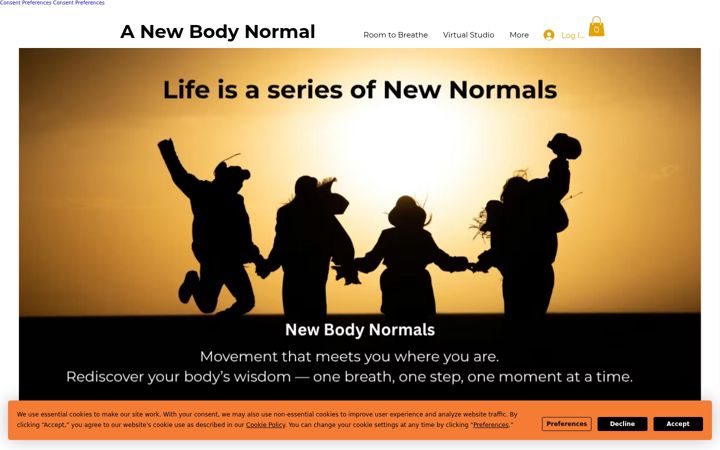 Screenshot of anewbodynormal.com