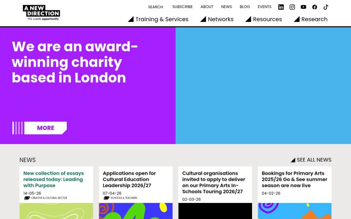 Ekrano kopija anewdirection.org.uk